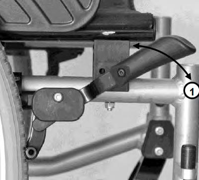. Identify tie down points (4 in total) on wheelchair frame, these are identified with a tie down logo. Apply wheelchair brakes (both sides) Moving Wheelchair Up a Kerb - With an Attendant.