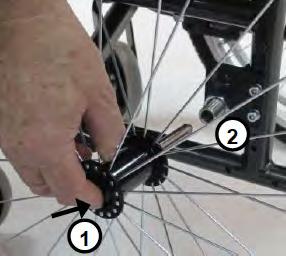 . To disengage brakes, pull back on the brake lever until unlocked WARNING!