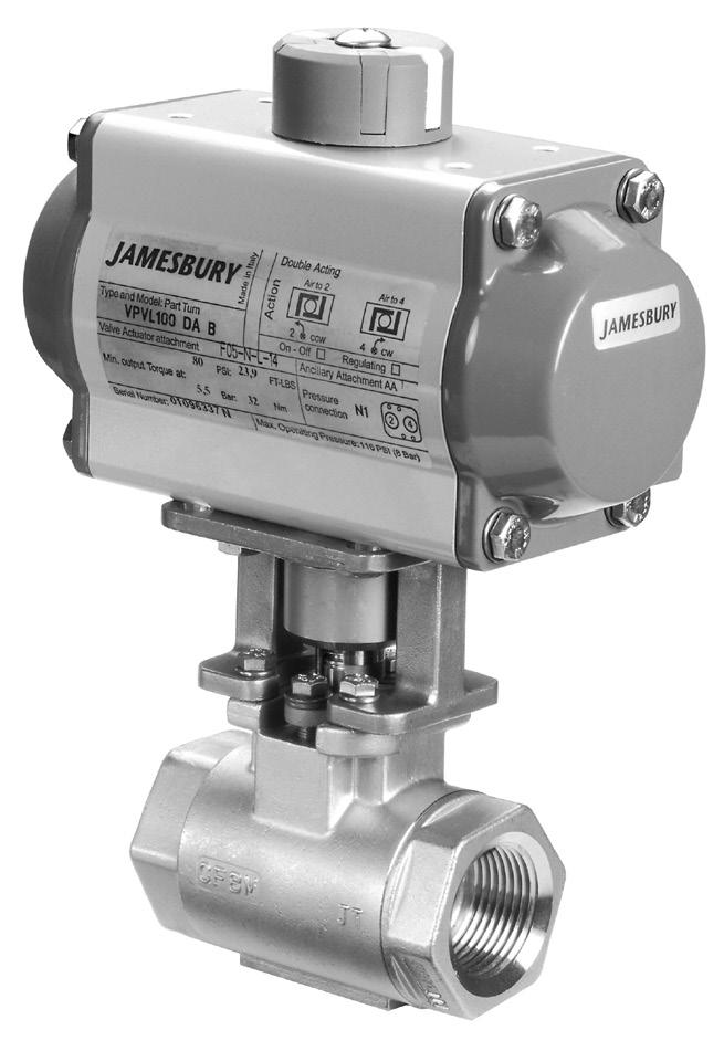 The Eliminator ball valve is available in 1/ (DN 8 ) sizes in two versions. The first is rated by the traditional approach for threaded end valves.