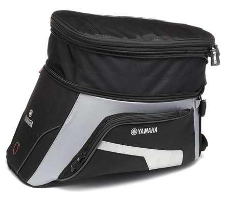 hand carry grip at the front Includes shoulder strap and rain cover as well Note: Requires 2PP-FTBAD-00-00 TANK BAG ADAPTOR KIT TANK BAG - TOUR