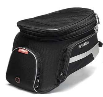 Functional and sturdy-looking tank bag with innovative quick-lock system; handy when you require extra luggage capacity on those long-distance journeys.