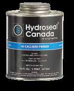 APPLICATION: Hyroseal Canaa 90 Callibre Primer, when use in conjunction with appropriate Hyroseal Canaa solvent cements, will make consistently strong, wellfuse joints.