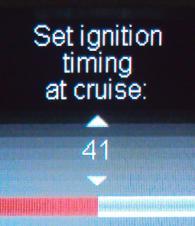 Cruise Timing 35-48 degrees is typically used when cruising for optimal fuel economy.