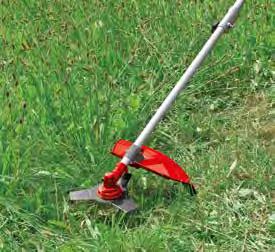 a quick and easy start of the scythe even after long periods of non-use ANTI-VIBRATION SYSTEM The special Einhell anti-vibration