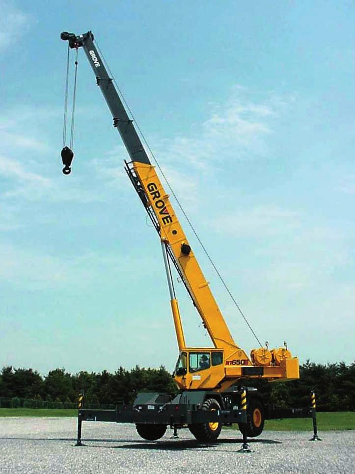 Cable power is provided through model HP30A grooved drum hoists with 16,800 lb permissible line pull.