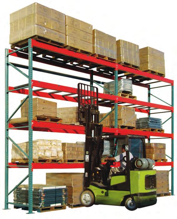 Pallet Rack Boltless - Components Shelving Pallet Rack Regular Duty and Heavy Duty pallet rack features 3 x 3 columns and 5 x 8 seismic base plates.