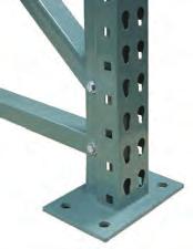 Traditional welded uprights would require replacement of the entire upright at a more significant cost.