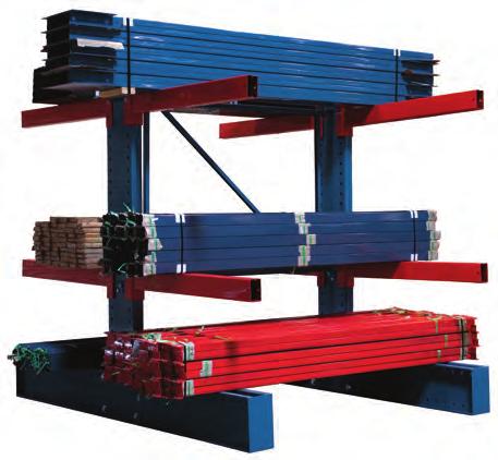 Boltless Cantilever Shelving Rack - Heavy Duty Heavy Duty Cantilever Rack This cantilever rack is the ideal heavy duty storage for tubes, bar stock or other long materials.