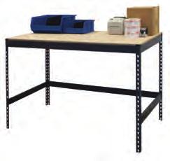 Workbench - Boltless Boltless Workbenches Features 3/4 Worksurface These rugged workbenches utilize the Series 300B boltless design which provides high capacity and quick assembly.