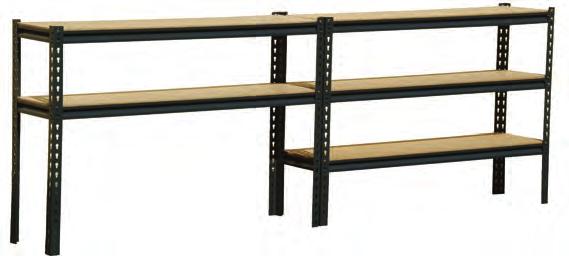 Pre-Packaged - Modular Shelving Boltless Modular Shelving 1/2 Decking Featuring a split-post design that allows you to economically create the
