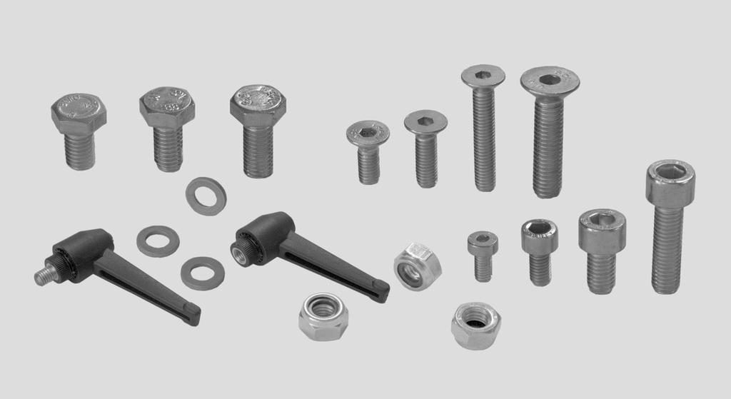 Fasteners 4 Fasteners 4.1 Standard screws, nuts, washers M6S, MC6S, MF6S, M6M, BRB 8,4 16, XLAL 4.