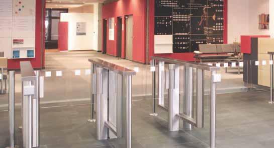 Argus half-height sensor barriers and gates Contactless access control «When designing our head office we attached great importance to aesthetics and comfort.