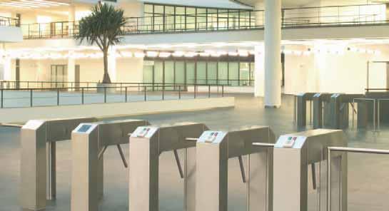 Kerberos tripod barriers Quick, reliable, user friendly «Reception area of a head office - 850 members of staff and visitors a day.» «Ministry of Ecomics, 8.
