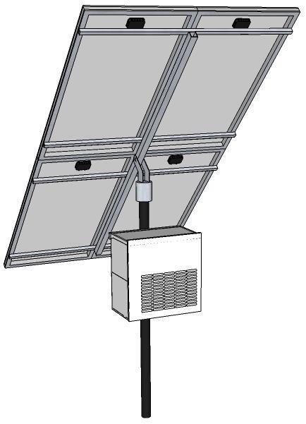 Battery-based / off-grid For small off-grid loads < 300 W Select from Economy, Standard or Premium systems Pole mount