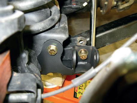 5. Check to make sure there is no interference issues with brake line and the new