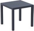 Table: Made of UV stabilised polypropylene Frame: Strong DIA25MM anodized aluminium -