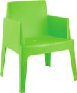 Bee Chair Made of polycarbonate Dimensions: 460W x 540D x 870H x 460 Seat Height Unit Weight: 4kg, SWL: 150kg, Supplied assembled Weather resistant, Scatch resistant, UV Stabilised Available