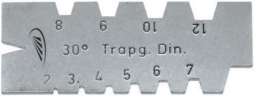 0595 ACME Thread gauge Special steel Cuts for trapezoidal threads Base dimensions