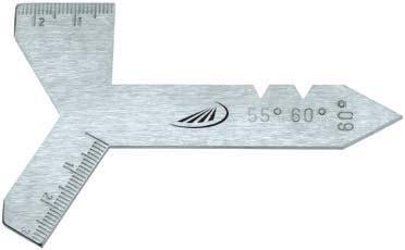 0590 Universal grinding gauge Special steel Scales in mm graduation Angles 120. 118. 90.