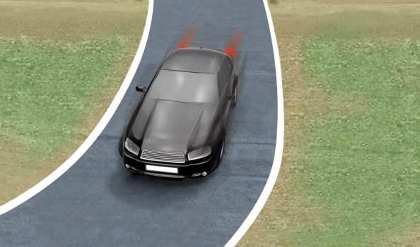 ABS keeps the vehicle steerable, even during