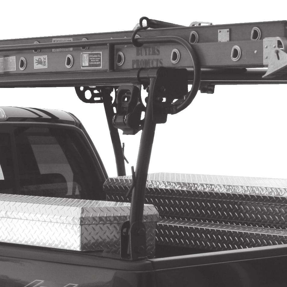 Accessories: Ratchet Tie-Down (P/N 5480010) Optional Buyers Products ratchet tie-downs are available to use with your ladder rack.