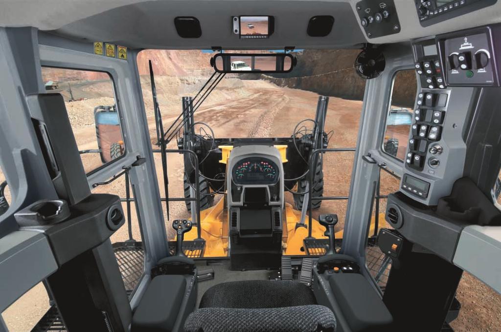 Operator Station The 24M features a revolutionary cab design that provides unmatched comfort and ease of use, making the operator more confident and productive. Advanced Joystick Controls.