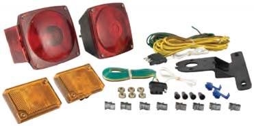 LIGHTS Exceeds DOT requirements for stop, turn, rear and side reflectors, clearance and license plate illumination Legal for trailers over 80" wide 53440