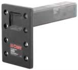 & ADJUSTABLE PINTLE MOUNTS For trailer hitches with 2" x 2" or 2 1/2" x 2 1/2" receiver tube openings Protective, cardboard sleeve and full-color retail