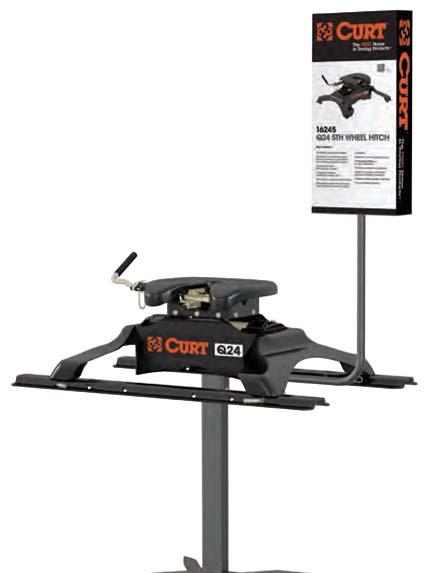 A-SERIES & Q-SERIES 5TH WHEELS DISPLAY STAND & SIGNAGE For use with CURT A-series and Q-series 5th wheel hitches Use part# 99183 adapter arm to fit the A16 part# 16120 99019 99021 99184 Part#