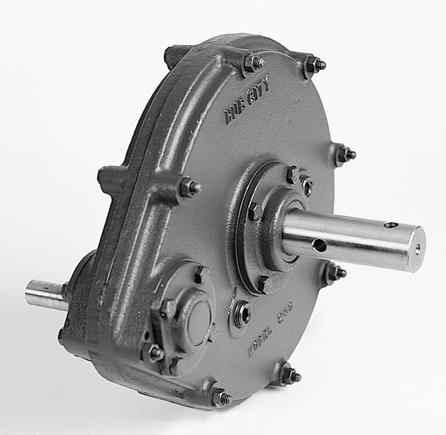 UB CITY ARALLEL SAT RIVES odel 240 - Single Reduction eatures Rugged cast iron housing designed for rigid gear and bearing support. Alloy shafting for greater strength.