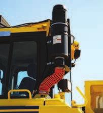 suspension seat. The waste handler package offers additional features to increase operator comfort.