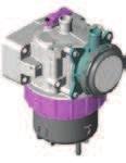 geometry turbocharger with a hydraulic actuator is used to manage and deliver optimum air flow to the combustion