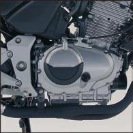 nylon crankcase protectors mount on ACG and clutch cover to protect the engine cases