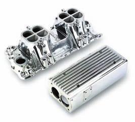 Chevrolet Small Block V8 intake ManiFoLDS 181 350 V8 with Gen 1, Vortec cylinder heads Part # 9901-107 Features 2000-6000 RPM power band Designed for port fuel injection systems Accepts 1000 CFM