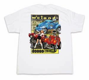 204 MeRCHANDISINg - Apparel HOW TO CHOOSe A CARB Weiand Tiger Tee - T-Shirt (white) - Part # 10006-xxWND Weiand Tiger Tee - T-Shirt (black) - Part # 10007-xxWND STReeT CARBuReTORS Back Weiand