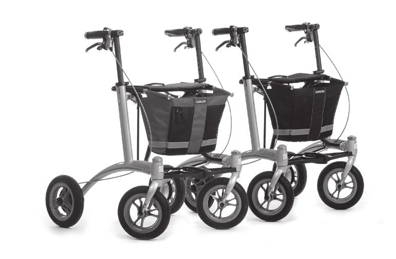 Trionic Walker The Walker 9er is your perfect rollator to use both indoors and outdoors. With its 9 wheels and extra-soft PU-tires you ll enjoy high comfort and a well-balanced performance.