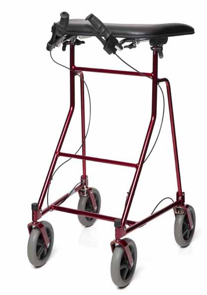 25 Staffan TW Easy to manouver Narrow overall width ideal for indoor use Smooth indoor use Highly manoeuvrable, this trolley walker is designed for
