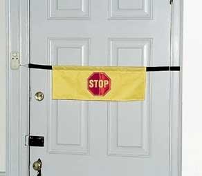 00 Alarm Banner Door High visibility combined with a magnetically activated alarm creates an effective deterrent to wandering.