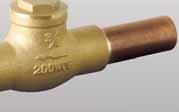 Heavy duty valves with pre-assembled " copper extensions vailable on virtually any