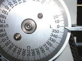 Set dial disc to [ L + 60 degrees ].