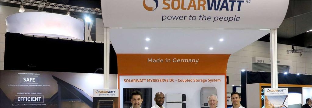 SOLARWATT Australia Launched in 2016; parent company is from dresden Germany