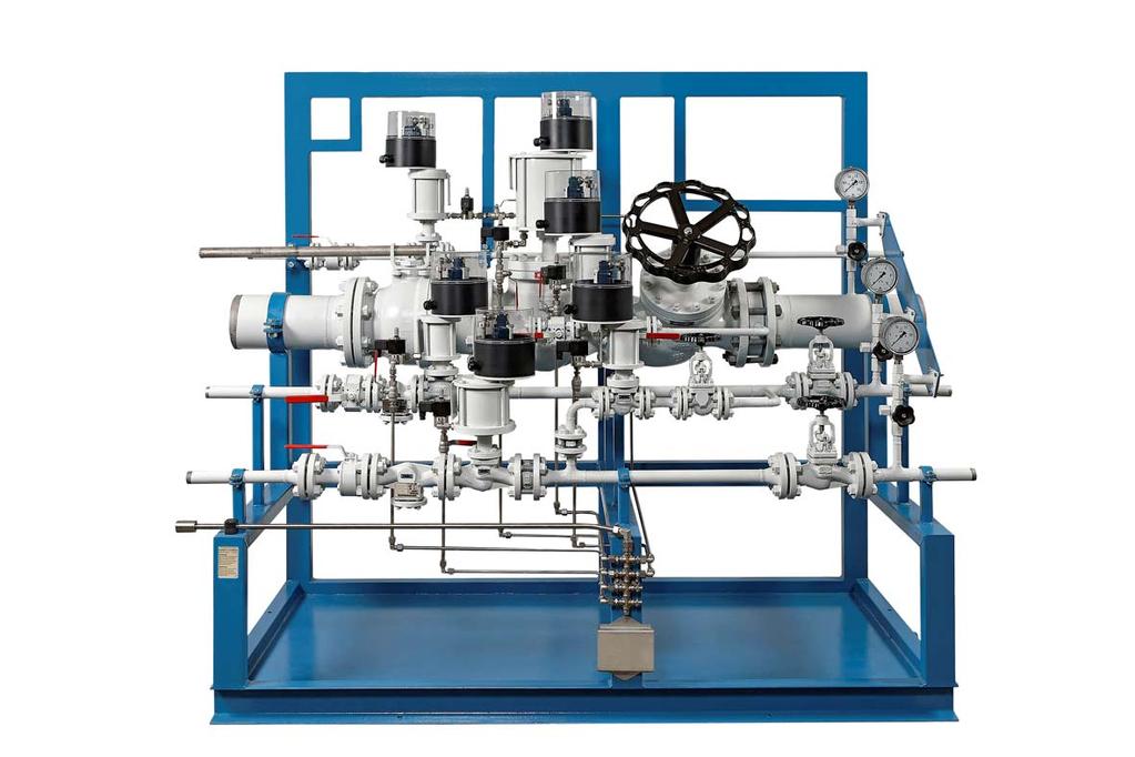 Use examples References for use in valve stations Valve Station DN25 PN40 for oil return burner Combined valve station for gaseous and liquid