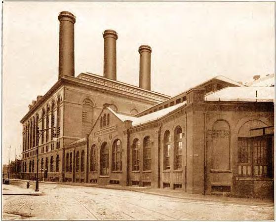 Pearl Street Station The first central electrical power station was built at Pearl Street, Manhattan, New York in 1882.
