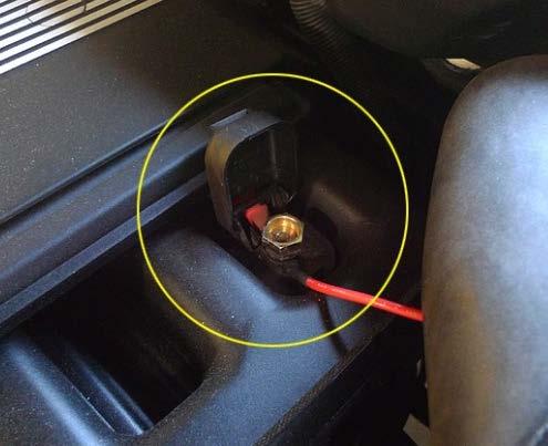 The negative can be grounded on a metal contact (vehicle's chassis) in your engine compartment.
