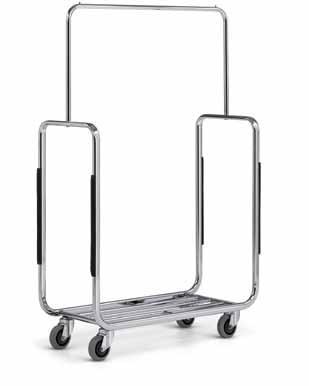 . GS-Group The luggage collection trolley for group luggage > With generous, stable luggage storage > Plastic profiles on the sides