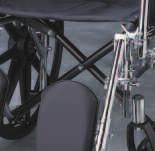 Carbon steel frame Strong, Cast Aluminum Seat Cradles: not plastic as typically seen on chairs.