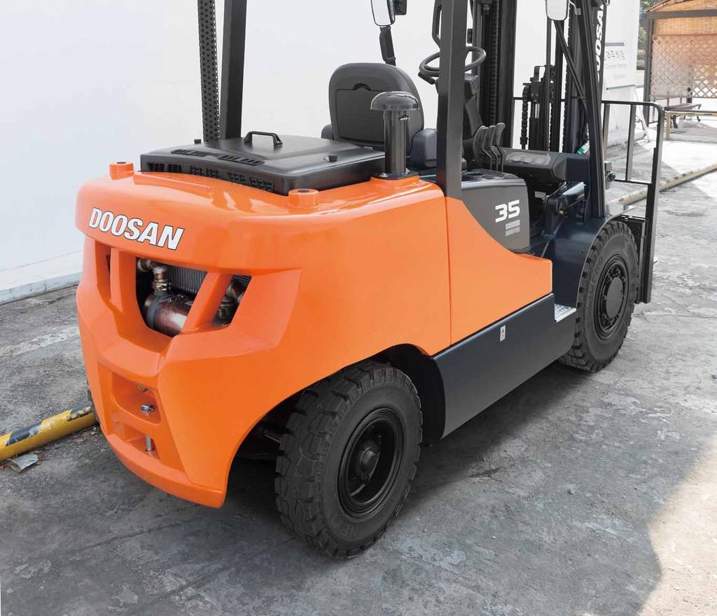 7 Series Forklifts 3.5 to 5.5 Ton Series Greater durability and easier maintenance.