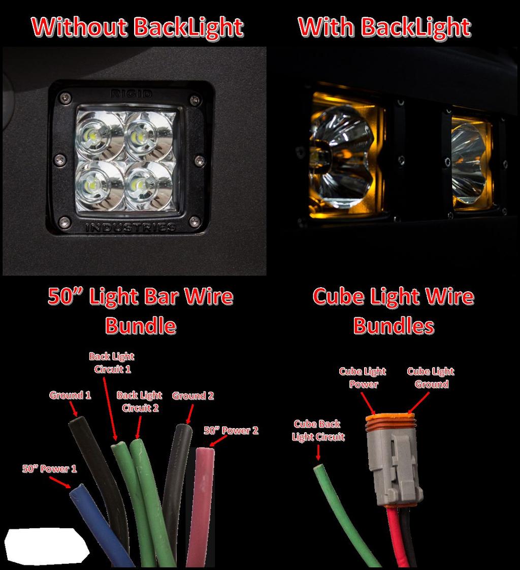 27. Your cube lights may also have a backlight circuit, which will be identifiable by a third