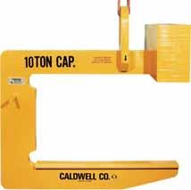 Model 82RC - Close Stacking C Hook Center of gravity must be centered under crane hook to prevent tilting of the lifter and load.
