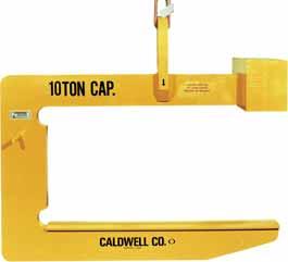 Model 82LA - Slit Coil C Hook Center of gravity must be centered under crane hook to prevent tilting of the lifter and load. Designed for heavy duty applications.
